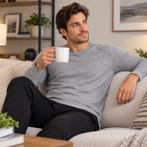 5-Pack Waffle-Knit Thermal Shirts