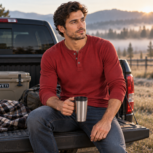 5-Pack Waffle-Knit Thermal Shirts