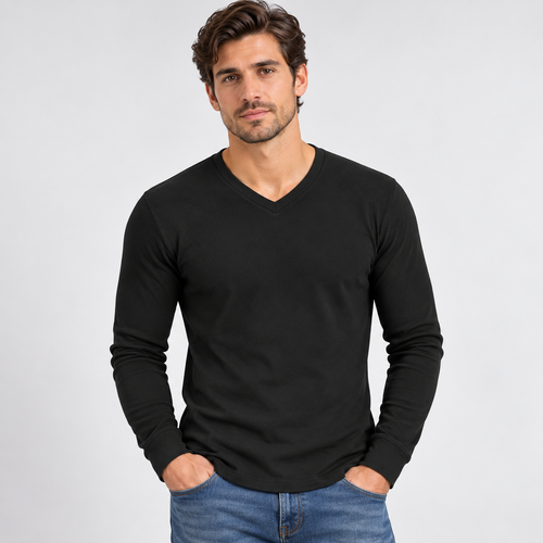 5-Pack Waffle-Knit Thermal Shirts