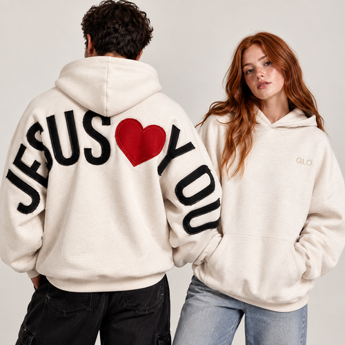 Jesus <3 You Patchwork Hoodie