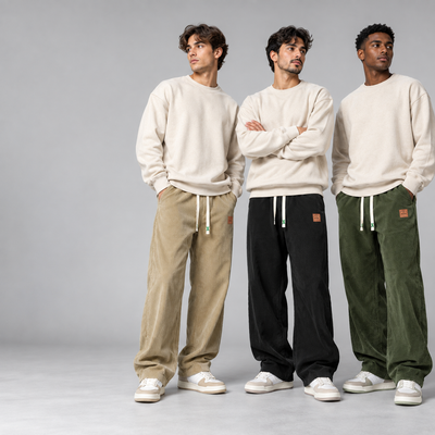 3-Pack Woven Wide-Leg Pants