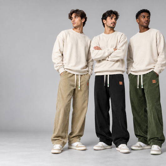 3-Pack Woven Wide-Leg Pants