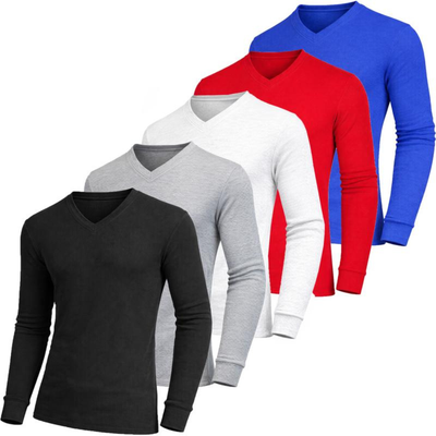 5-Pack Waffle-Knit Thermal Shirts