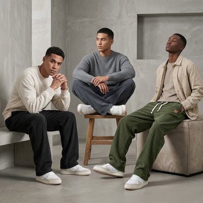 3-Pack Woven Wide-Leg Pants