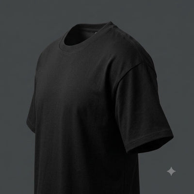 Multi Pack Men's Black Crew Neck T-Shirt