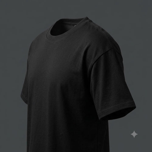 Multi Pack Men's Black Crew Neck T-Shirt