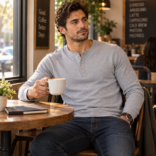 5-Pack Waffle-Knit Thermal Shirts