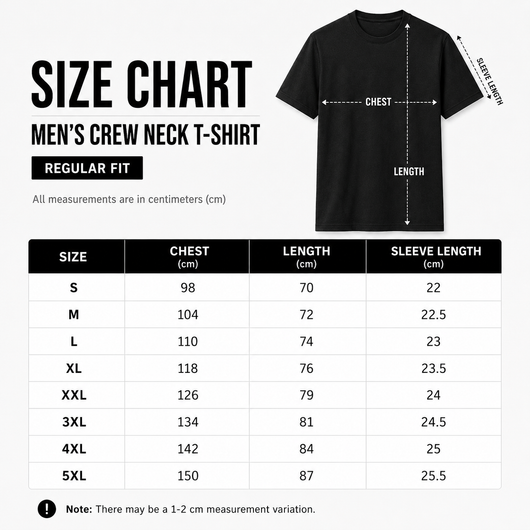 Multi Pack Men's Black Crew Neck T-Shirt