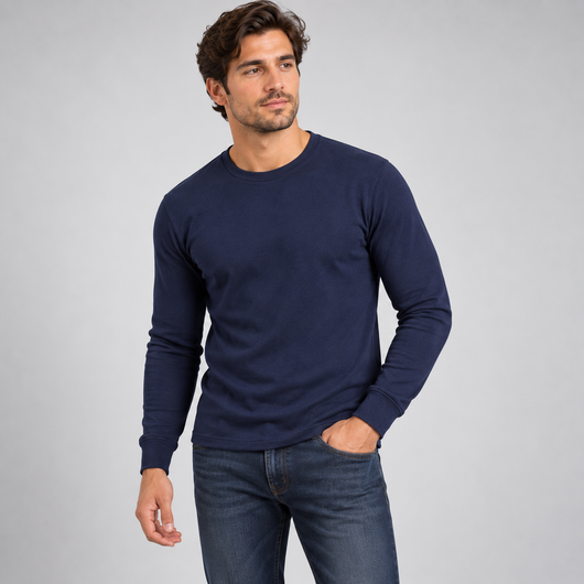 5-Pack Waffle-Knit Thermal Shirts