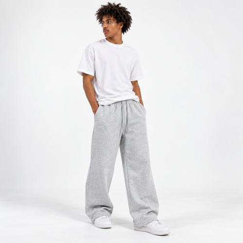 350 GSM 'Heather Grey' Fleece Sweatpants