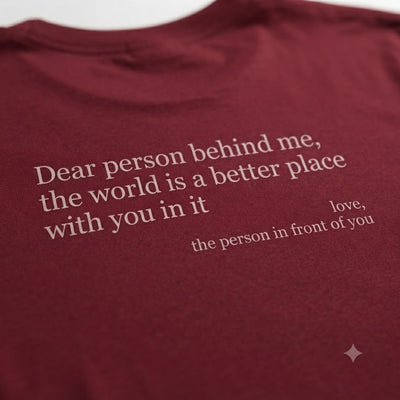 Dear Person Behind Me Shirt VIP