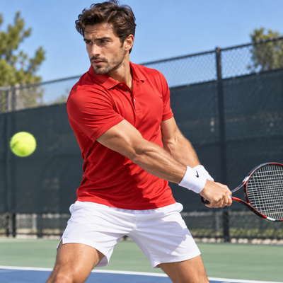 Men's 5-Pack Dry-Fit Moisture-Wicking Polo Shirts